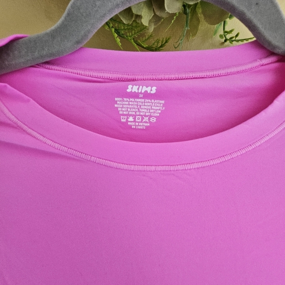 NWT SKIMS Fits Everybody Long Sleeve Crew Neck Dress 3x - Picture 3 of 4